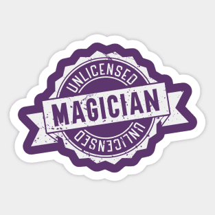 Unlicensed Magician Sticker